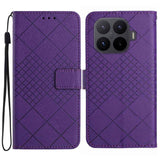 Rhombic Grid Texture Leather Phone Case, For Xiaomi 17T Pro 5G, For Xiaomi 17T 5G, For Xiaomi Poco X8 Pro 5G, For Xiaomi 17 Pro Max, For Xiaomi 17 Pro, For Xiaomi 17, For Xiaomi Poco M7 4G 169mm, For Xiaomi 15T Pro