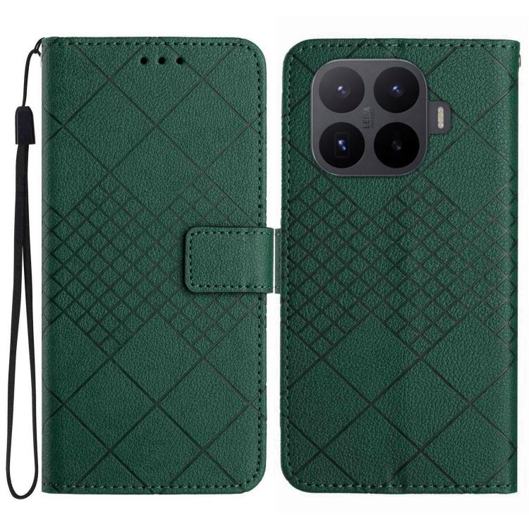 Rhombic Grid Texture Leather Phone Case, For Xiaomi 17T Pro 5G, For Xiaomi 17T 5G, For Xiaomi Poco X8 Pro 5G, For Xiaomi 17 Pro Max, For Xiaomi 17 Pro, For Xiaomi 17, For Xiaomi Poco M7 4G 169mm, For Xiaomi 15T Pro