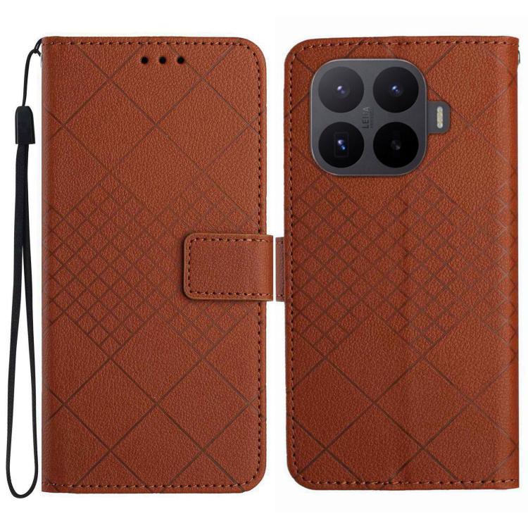Rhombic Grid Texture Leather Phone Case, For Xiaomi 17T Pro 5G, For Xiaomi 17T 5G, For Xiaomi Poco X8 Pro 5G, For Xiaomi 17 Pro Max, For Xiaomi 17 Pro, For Xiaomi 17, For Xiaomi Poco M7 4G 169mm, For Xiaomi 15T Pro