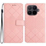 Rhombic Grid Texture Leather Phone Case, For Xiaomi 17T Pro 5G, For Xiaomi 17T 5G, For Xiaomi Poco X8 Pro 5G, For Xiaomi 17 Pro Max, For Xiaomi 17 Pro, For Xiaomi 17, For Xiaomi Poco M7 4G 169mm, For Xiaomi 15T Pro