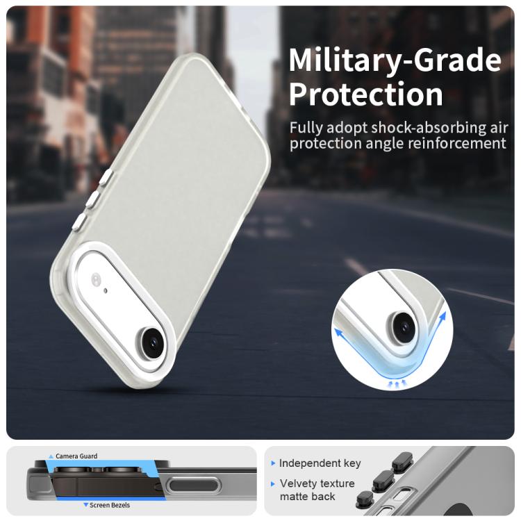 Candy PC Hybrid TPU Shockproof Phone Case, For iPhone 17 Air, For iPhone 16 Pro Max, For iPhone 16 Pro, For iPhone 16 Plus, For iPhone 16, For iPhone 15 Pro Max