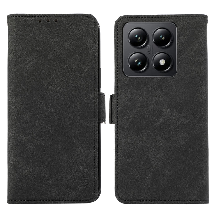 ABEEL Frosted Magnetic RFID Leather Phone Case, For Xiaomi 15 Ultra, For Xiaomi Poco X7 Pro, For Xiaomi 14T Pro, For Xiaomi 14T