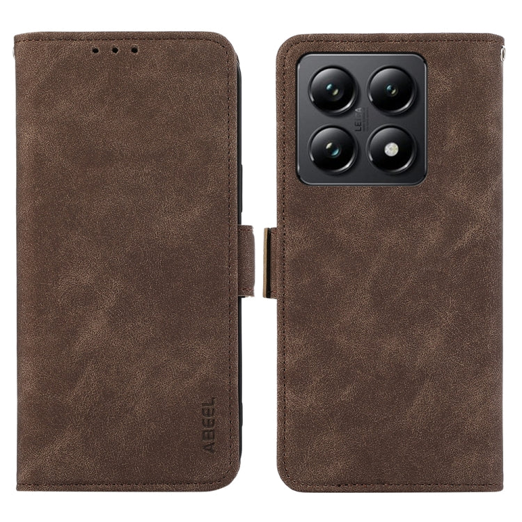 ABEEL Frosted Magnetic RFID Leather Phone Case, For Xiaomi 15 Ultra, For Xiaomi Poco X7 Pro, For Xiaomi 14T Pro, For Xiaomi 14T