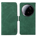 ABEEL Frosted Magnetic RFID Leather Phone Case, For Xiaomi 15 Ultra, For Xiaomi Poco X7 Pro, For Xiaomi 14T Pro, For Xiaomi 14T