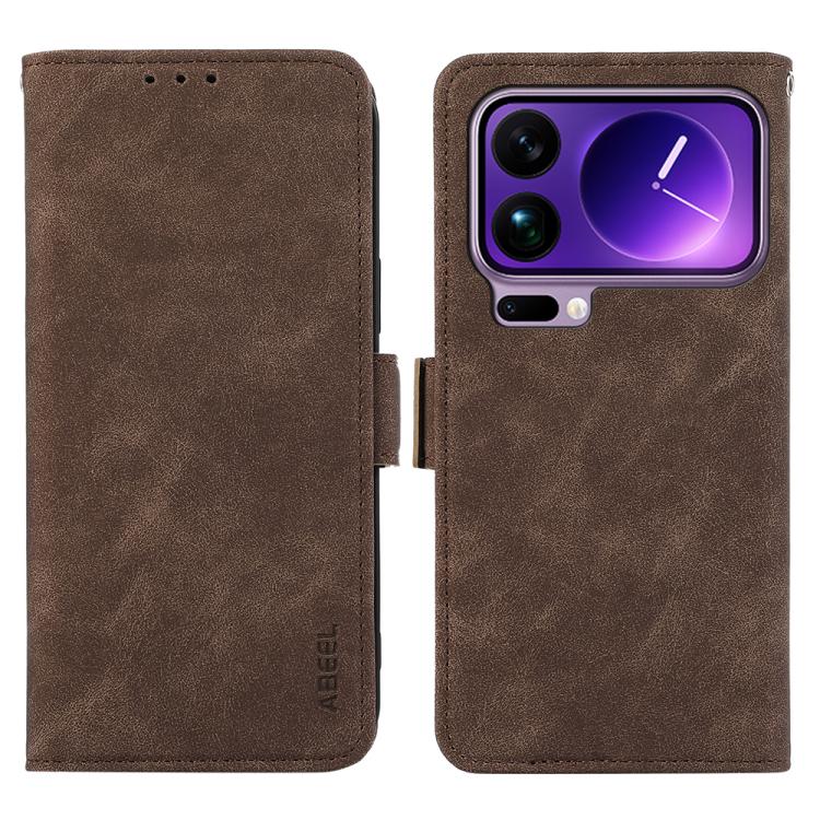ABEEL Frosted Magnetic RFID Leather Phone Case, For Xiaomi 17T Pro 5G, For Xiaomi 17T 5G, For Xiaomi 17 Pro Max, For Xiaomi 17 Pro, For Xiaomi 17, For Xiaomi 15T Pro 5G, For Xiaomi 15T 5G, For Xiaomi Poco F7 Pro / F7 Ultra Global
