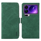 ABEEL Frosted Magnetic RFID Leather Phone Case, For Xiaomi 17T Pro 5G, For Xiaomi 17T 5G, For Xiaomi 17 Pro Max, For Xiaomi 17 Pro, For Xiaomi 17, For Xiaomi 15T Pro 5G, For Xiaomi 15T 5G, For Xiaomi Poco F7 Pro / F7 Ultra Global
