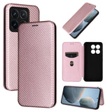 Carbon Fiber Texture Flip Leather Phone Case, For Xiaomi 15 Pro, For Xiaomi 15, For Xiaomi 14T Pro, For Xiaomi 14T