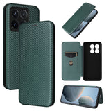 Carbon Fiber Texture Flip Leather Phone Case, For Xiaomi 15, For Xiaomi 14T Pro, For Xiaomi 14T