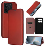 Carbon Fiber Texture Flip Leather Phone Case, For Xiaomi 15, For Xiaomi 14T Pro, For Xiaomi 14T