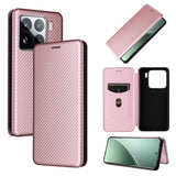 Carbon Fiber Texture Flip Leather Phone Case, For Xiaomi 15 Pro, For Xiaomi 15, For Xiaomi 14T Pro, For Xiaomi 14T