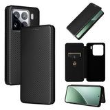 Carbon Fiber Texture Flip Leather Phone Case, For Xiaomi 15 Pro, For Xiaomi 15, For Xiaomi 14T Pro, For Xiaomi 14T