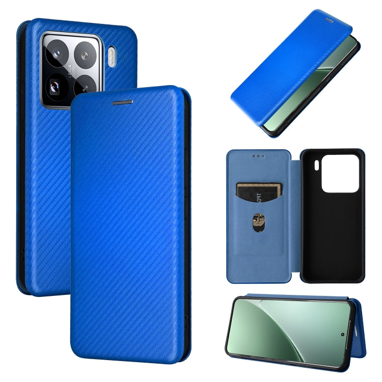 Carbon Fiber Texture Flip Leather Phone Case, For Xiaomi 15 Pro, For Xiaomi 15, For Xiaomi 14T Pro, For Xiaomi 14T