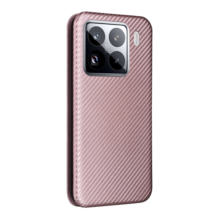 Carbon Fiber Texture Flip Leather Phone Case, For Xiaomi 15 Pro, For Xiaomi 15, For Xiaomi 14T Pro, For Xiaomi 14T