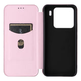 Carbon Fiber Texture Flip Leather Phone Case, For Xiaomi 15 Pro, For Xiaomi 15, For Xiaomi 14T Pro, For Xiaomi 14T