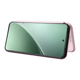 Carbon Fiber Texture Flip Leather Phone Case, For Xiaomi 15 Pro, For Xiaomi 15, For Xiaomi 14T Pro, For Xiaomi 14T