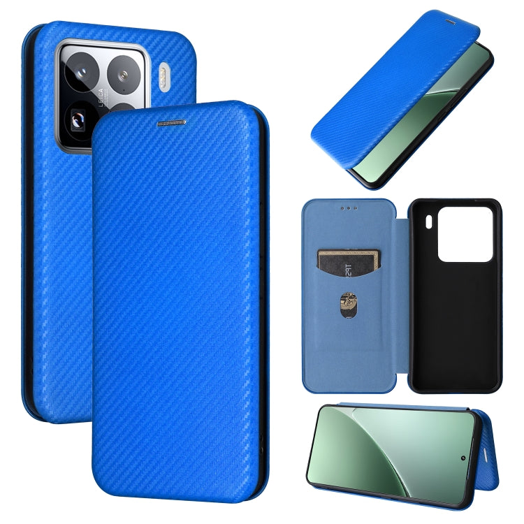 Carbon Fiber Texture Flip Leather Phone Case, For Xiaomi 15 Pro, For Xiaomi 15, For Xiaomi 14T Pro, For Xiaomi 14T