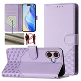 Honeycomb Embossing RFID Leather Phone Case, For iPhone 17e / 16e, For iPhone 17 Pro Max, For iPhone 17 Pro, For iPhone 17, For iPhone Air, For iPhone 16 Pro Max, For iPhone 16 Pro, For iPhone 16 Plus