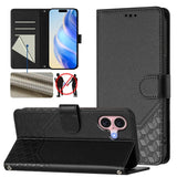 Honeycomb Embossing RFID Leather Phone Case, For iPhone 16, For iPhone 15 Pro Max, For iPhone 15 Pro, For iPhone 15 Plus, For iPhone 15, For iPhone 14 Plus, For iPhone 14 / 13, For iPhone 14 Pro