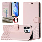 Honeycomb Embossing RFID Leather Phone Case, For iPhone 14 Pro Max, For iPhone SE 2022 / 2020 / 8 / 7, For iPhone 13 Pro Max, For iPhone 13 Pro, For iPhone 13 mini, For iPhone 12 / 12 Pro, For iPhone 12 Pro Max, For iPhone 12 mini