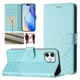 Honeycomb Embossing RFID Leather Phone Case, For iPhone 14 Pro Max, For iPhone SE 2022 / 2020 / 8 / 7, For iPhone 13 Pro Max, For iPhone 13 Pro, For iPhone 13 mini, For iPhone 12 / 12 Pro, For iPhone 12 Pro Max, For iPhone 12 mini