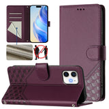 Honeycomb Embossing RFID Leather Phone Case, For iPhone 14 Pro Max, For iPhone SE 2022 / 2020 / 8 / 7, For iPhone 13 Pro Max, For iPhone 13 Pro, For iPhone 13 mini, For iPhone 12 / 12 Pro, For iPhone 12 Pro Max, For iPhone 12 mini