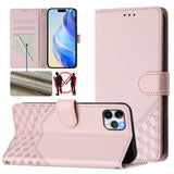 Honeycomb Embossing RFID Leather Phone Case, For iPhone 11 Pro Max, For iPhone 11, For iPhone 11 Pro, For iPhone X / XS, For iPhone XR, For iPhone XS Max, For iPhone 8 Plus / 7 Plus