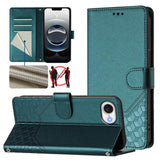 Honeycomb Embossing RFID Leather Phone Case, For iPhone 17e / 16e, For iPhone 17 Pro Max, For iPhone 17 Pro, For iPhone 17, For iPhone Air, For iPhone 16 Pro Max, For iPhone 16 Pro, For iPhone 16 Plus