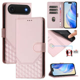 Honeycomb Embossing RFID Leather Phone Case, For iPhone 17e / 16e, For iPhone 17 Pro Max, For iPhone 17 Pro, For iPhone 17, For iPhone Air, For iPhone 16 Pro Max, For iPhone 16 Pro, For iPhone 16 Plus