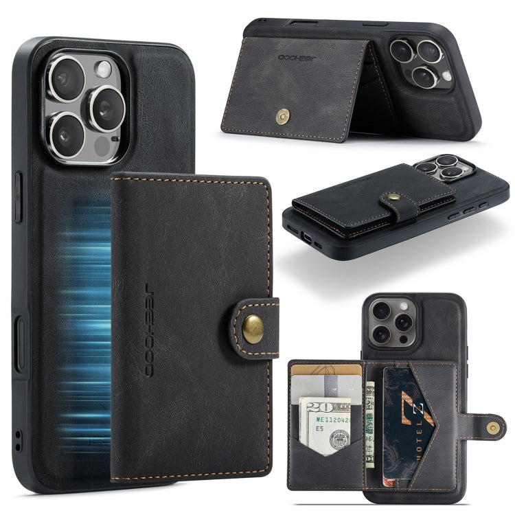 JEEHOOD J01 Retro Magnetic Detachable Wallet Phone Case, For iPhone 17e / 16e, For iPhone 17 Pro Max, For iPhone 17 Pro, For iPhone Air, For iPhone 16 Pro Max, For iPhone 16 Pro