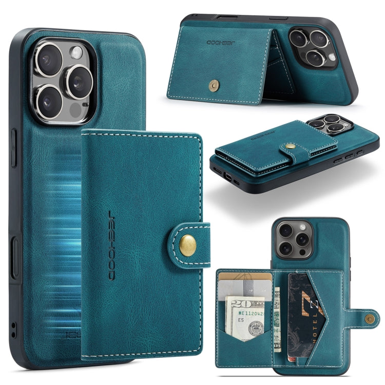 JEEHOOD J01 Retro Magnetic Detachable Wallet Phone Case, For iPhone 17e / 16e, For iPhone 17 Pro Max, For iPhone 17 Pro, For iPhone Air, For iPhone 16 Pro Max, For iPhone 16 Pro