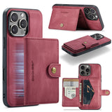 JEEHOOD J01 Retro Magnetic Detachable Wallet Phone Case, For iPhone 17e / 16e, For iPhone 17 Pro Max, For iPhone 17 Pro, For iPhone Air, For iPhone 16 Pro Max, For iPhone 16 Pro