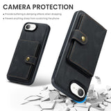 JEEHOOD J01 Retro Magnetic Detachable Wallet Phone Case, For iPhone 17e / 16e, For iPhone 17 Pro Max, For iPhone 17 Pro, For iPhone Air, For iPhone 16 Pro Max, For iPhone 16 Pro