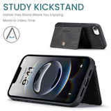 JEEHOOD J01 Retro Magnetic Detachable Wallet Phone Case, For iPhone 17e / 16e, For iPhone 17 Pro Max, For iPhone 17 Pro, For iPhone Air, For iPhone 16 Pro Max, For iPhone 16 Pro