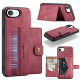 JEEHOOD J01 Retro Magnetic Detachable Wallet Phone Case, For iPhone 17e / 16e, For iPhone 17 Pro Max, For iPhone 17 Pro, For iPhone Air, For iPhone 16 Pro Max, For iPhone 16 Pro