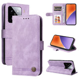 Skin Feel Life Tree Metal Button Leather Phone Case, For Xiaomi 15T 5G, For Xiaomi 15 Ultra, For Xiaomi 15 Pro, For Xiaomi 15, For Xiaomi 14T Pro, For Xiaomi 14T