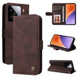 Skin Feel Life Tree Metal Button Leather Phone Case, For Xiaomi 15T 5G, For Xiaomi 15 Ultra, For Xiaomi 15 Pro, For Xiaomi 15, For Xiaomi 14T Pro, For Xiaomi 14T