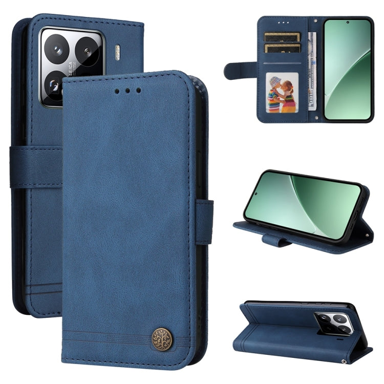 Skin Feel Life Tree Metal Button Leather Phone Case, For Xiaomi 15T 5G, For Xiaomi 15 Ultra, For Xiaomi 15 Pro, For Xiaomi 15, For Xiaomi 14T Pro, For Xiaomi 14T