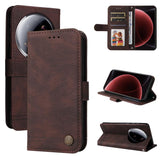 Skin Feel Life Tree Metal Button Leather Phone Case, For Xiaomi 15T Pro 5G, For Xiaomi 15T 5G, For Xiaomi 15 Ultra, For Xiaomi 15 Pro, For Xiaomi 15, For Xiaomi 14T Pro, For Xiaomi 14T