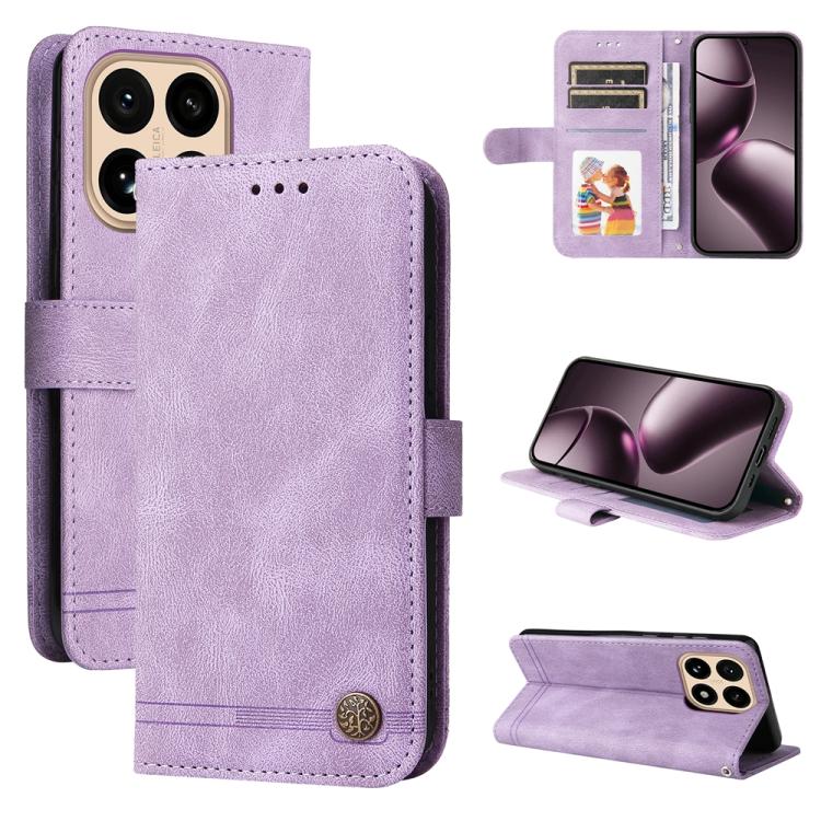 Skin Feel Life Tree Metal Button Leather Phone Case, For Xiaomi 15T Pro 5G, For Xiaomi 15T 5G, For Xiaomi 15 Ultra, For Xiaomi 15 Pro, For Xiaomi 15, For Xiaomi 14T Pro, For Xiaomi 14T
