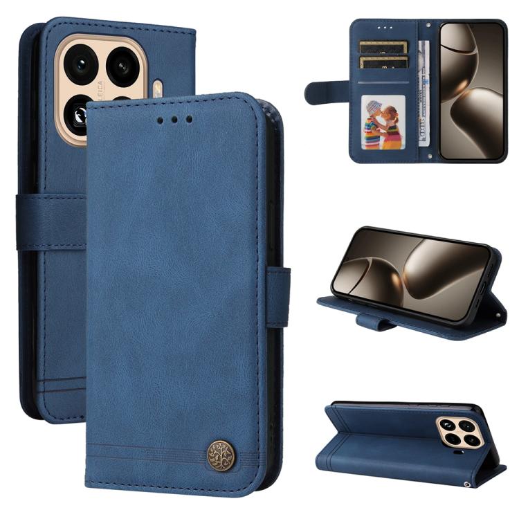 Skin Feel Life Tree Metal Button Leather Phone Case, For Xiaomi 15T Pro 5G, For Xiaomi 15T 5G, For Xiaomi 15 Ultra, For Xiaomi 15 Pro, For Xiaomi 15, For Xiaomi 14T Pro, For Xiaomi 14T
