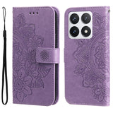 Seven-petal Flowers Embossing Leather Phone Case, For Xiaomi 15T 5G, For Xiaomi 15 Ultra, For Xiaomi 15 Pro, For Xiaomi 15, For Xiaomi 14T Pro, For Xiaomi 14T