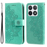 Seven-petal Flowers Embossing Leather Phone Case, For Xiaomi 15T 5G, For Xiaomi 15 Ultra, For Xiaomi 15 Pro, For Xiaomi 15, For Xiaomi 14T Pro, For Xiaomi 14T