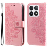 Seven-petal Flowers Embossing Leather Phone Case, For Xiaomi 15T 5G, For Xiaomi 15 Ultra, For Xiaomi 15 Pro, For Xiaomi 15, For Xiaomi 14T Pro, For Xiaomi 14T