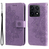 Seven-petal Flowers Embossing Leather Phone Case, For Xiaomi 15T 5G, For Xiaomi 15 Ultra, For Xiaomi 15 Pro, For Xiaomi 15, For Xiaomi 14T Pro, For Xiaomi 14T