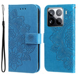 Seven-petal Flowers Embossing Leather Phone Case, For Xiaomi 15T Pro 5G, For Xiaomi 15T 5G, For Xiaomi 15 Ultra, For Xiaomi 15 Pro, For Xiaomi 15, For Xiaomi 14T Pro, For Xiaomi 14T