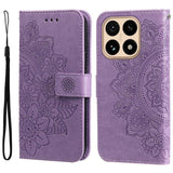 Seven-petal Flowers Embossing Leather Phone Case, For Xiaomi 15T Pro 5G, For Xiaomi 15T 5G, For Xiaomi 15 Ultra, For Xiaomi 15 Pro, For Xiaomi 15, For Xiaomi 14T Pro, For Xiaomi 14T
