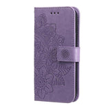 Seven-petal Flowers Embossing Leather Phone Case, For Xiaomi 15T Pro 5G, For Xiaomi 15T 5G, For Xiaomi 15 Ultra, For Xiaomi 15 Pro, For Xiaomi 15, For Xiaomi 14T Pro, For Xiaomi 14T