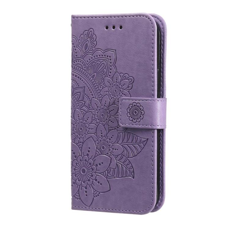 Seven-petal Flowers Embossing Leather Phone Case, For Xiaomi 15T Pro 5G, For Xiaomi 15T 5G, For Xiaomi 15 Ultra, For Xiaomi 15 Pro, For Xiaomi 15, For Xiaomi 14T Pro, For Xiaomi 14T
