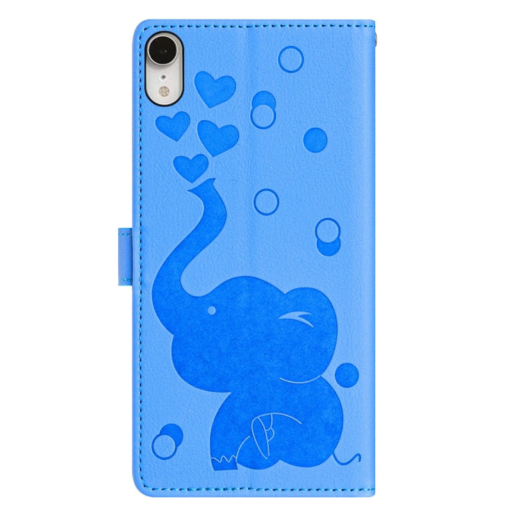 Cartoon Elephant Embossed Leather Phone Case, For iPhone XR, For iPhone XS Max, For iPhone 8 Plus / 7 Plus