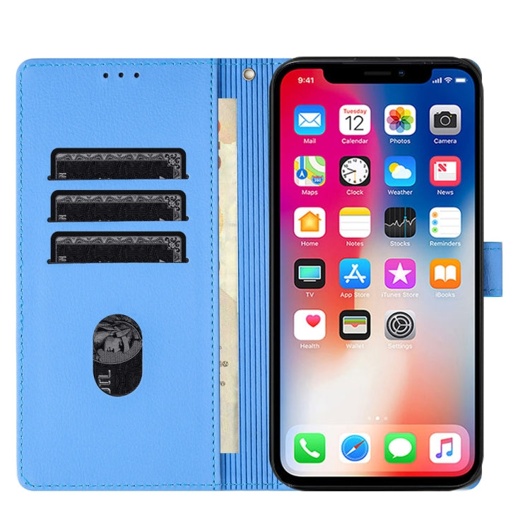 Cartoon Elephant Embossed Leather Phone Case, For iPhone XR, For iPhone XS Max, For iPhone 8 Plus / 7 Plus